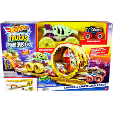 Ігровий набір машинок Hot Wheels Monster Trucks Oversized Skelesaurus Bone Shake HYT07