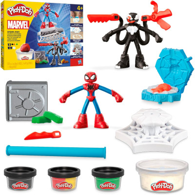 Набір для творчості Людина павук Play Doh Marvel Spider Man Launch Slice Battle
