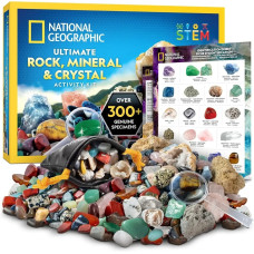 Науковий набір камені та кристали National Geographic Rock 300+ Piece Gemstones and Crystals Set