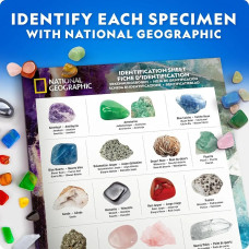 Науковий набір камені та кристали National Geographic Rock 300+ Piece Gemstones and Crystals Set