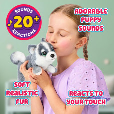 Интерактивная мягкая игрушка Хаски Little Live Pets My Really Real Puppy Mini Aurora The Husky