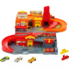 Игровой набор гоночных машинок и мини город Hot Wheels City Sto Go Refresh Toy