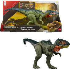 Фигурка динозавра Тираннотитан Mattel Jurassic World Rebirth Gigantic Thrashers Tyrannotitian Dinosaur JCL75
