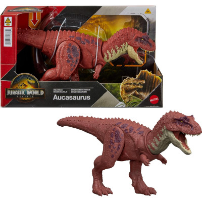 Интерактивная игрушка динозавр Ауказавр Mattel Jurassic World Rebirth Wild Roar Dinosaur Aucasaurus JGB88