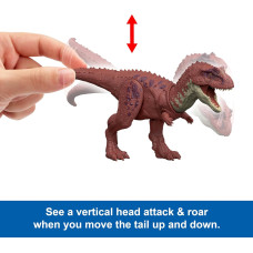 Интерактивная игрушка динозавр Ауказавр Mattel Jurassic World Rebirth Wild Roar Dinosaur Aucasaurus JGB88