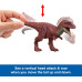 Интерактивная игрушка динозавр Ауказавр Mattel Jurassic World Rebirth Wild Roar Dinosaur Aucasaurus JGB88