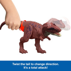 Интерактивная игрушка динозавр Ауказавр Mattel Jurassic World Rebirth Wild Roar Dinosaur Aucasaurus JGB88