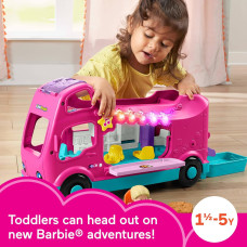 Игровой набор автомобиль Барби домикна колёсах Fisher Price Little People Toddler Toy Barbie Dreamcamper RV