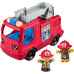 Інтерактивна пожежна машина Fisher Price Little People Toddler Fire Truck Musical Push Along