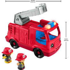 Інтерактивна пожежна машина Fisher Price Little People Toddler Fire Truck Musical Push Along