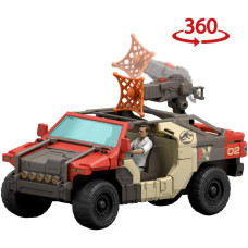 Игровой набор машинка с динозавром Mattel Jurassic World Launch N Battle Truck Martin Krebs Figure Raptor