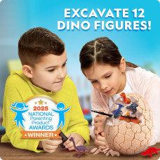 Игровой набор Раскопки динозавра National Geographic Jumbo Dinosaur Egg Dig Kit  Excavate 12 Figures