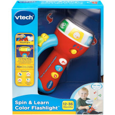 Развивающая игрушка Музыкальный фонарик  VTech Spin and Learn Color Flashlight red