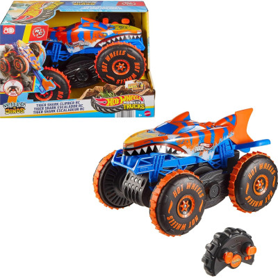 Машинка на дистанційному управлінні Хот Вілс Hot Wheels Monster Trucks RC Tiger Shark Climber JFR39