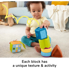 Развивающий игровой набор Fisher Price Baby Toy Busy Activity Sensory Blocks Развивающий игровой набор Fisher Price Baby Toy Busy Activity Sensory Blocks