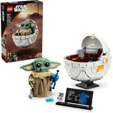 Конструктор Лего Грогу в воздушной колыбели LEGO Star Wars Grogu with Hover Pram Building 75403