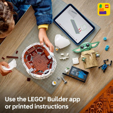 Конструктор Лего Грогу в воздушной колыбели LEGO Star Wars Grogu with Hover Pram Building 75403