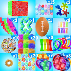 Развивающий сенсорный набор Игрушки антистресс Fidget Toys 126 Pack Party Favors for Kids