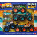 Іграшкові машинки та вантажівки монстри Hot Wheels Cars Monster Trucks Sharks vs Dinos Multipack JGD68