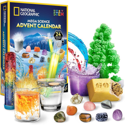 Адвент календар наукові експерименти NATIONAL GEOGRAPHIC Science Kit Rock Collection Advent Calendar