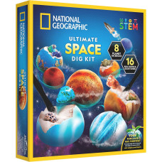 Набор STEM для раскопок космических камней National Geographic Ultimate Space Gemstone Dig Kit  8 Planet