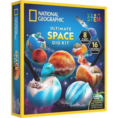 Набір для розкопок космічного каміння National Geographic Ultimate Space Gemstone Dig Kit 8 Planet