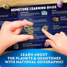 Набор STEM для раскопок космических камней National Geographic Ultimate Space Gemstone Dig Kit  8 Planet