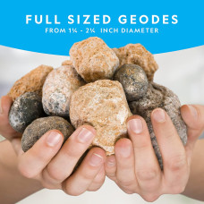 Набор STEM для изучения кристаллов NATIONAL GEOGRAPHIC Break Open 4 Geodes Science Kit