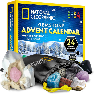 Адвент календар з дорогоцінним камінням NATIONAL GEOGRAPHIC Gemstone Advent Calendar