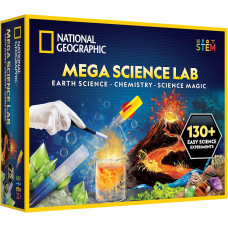 Науковий набір Мега лабораторія National Geographic Mega Science Lab Science Kit for Kids with 130