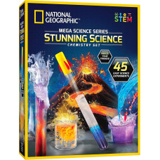 Меганабір для наукових експериментів National Geographic Stunning Chemistry Set Mega Science Kit with 45 Easy Меганабір для наукових експериментів National Geographic Stunning Chemistry Set Mega Science Kit with 45 Easy