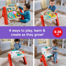 Дитячий розвиваючий столик та мольберт Fisher Price Laugh and Learn 4 In 1 Table To Easel Дитячий розвиваючий столик та мольберт Fisher Price Laugh and Learn 4 In 1 Table To Easel