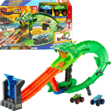 Ировой набор Акулы против монстров грузовиков Hot Wheels Monster Trucks Sharks vs Dinos Dragon Destruction