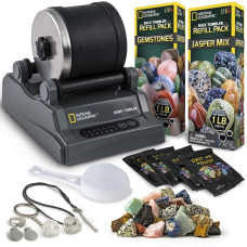 Набір для полірування каменів NATIONAL GEOGRAPHIC Hobby Rock Tumbler Kit Hobby Kit with 2 lbs Rocks