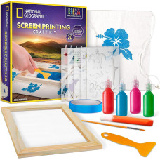 Игровой набор для трафаретной печати NATIONAL GEOGRAPHIC Kids Screen Printing Kit