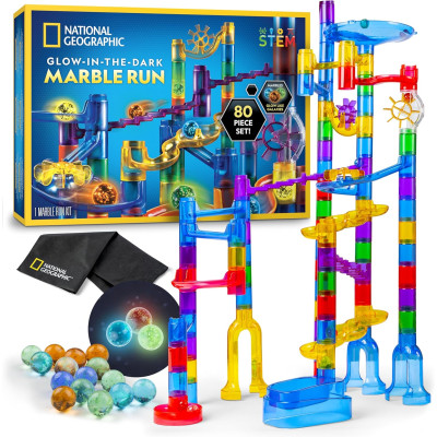 Конструктор STEM Світлова гірка для кульок NATIONAL GEOGRAPHIC Glowing Marble Run