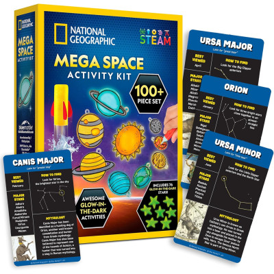 Набор STEM для экспериментов Космическая наука National Geographic Mega Space Activity Kit