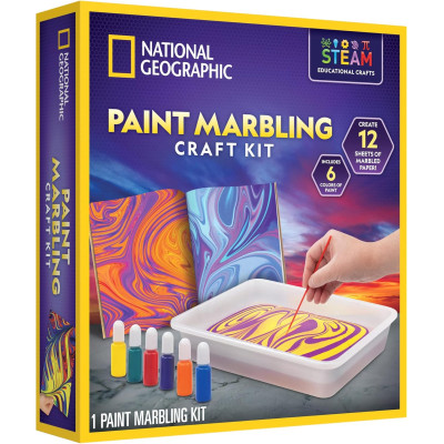 Набір для малювання мармуром NATIONAL GEOGRAPHIC Marbling Paint Kit for Kids