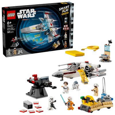 Интерактивный конструктор Лего Красная пятерка Люка LEGO Star Wars Smart Play Lukes Red Five X Wing 75423