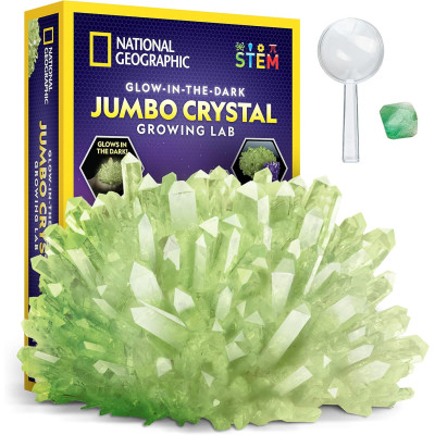Набір STEM для вирощування гігантських кристалів National Geographic Jumbo Crystal Growing Kit Grow Your Own Giant Glow