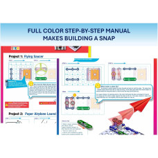 Набір STEM Науково технічний конструктор Snap Circuits Flight Deck Science STEM Toy kit Ages Construction