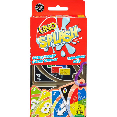 Настільна гра УНО Mattel Games UNO Splash Card Game with Waterproof Cards