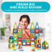 Розвиваючий набір STEM магнітних 3D плиток Discovery 100 Piece 3D Magnetic Tiles Set Educational STEM