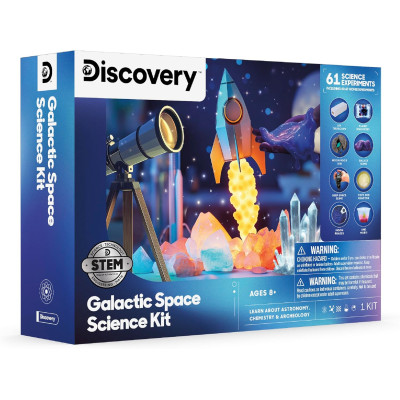 Набір STEM для експериментів Discovery Galactic Space Science Kit 61 Experiment STEM Lab