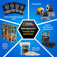 Набір STEM для заправки полірувальної машинки NATIONAL GEOGRAPHIC Rock Tumbler Grit and Polish Refill Kit