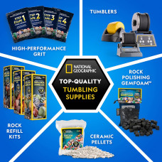 Набор STEM Наполнитель для галтовки камней NATIONAL GEOGRAPHIC Rock Tumbling Media
