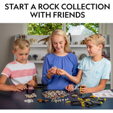 Набір STEM для вивчення гірських порід National Geographic 1 25 lb Assorted Rocks Minerals Gemstones Plus 50