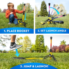 Набор STEM Запуск ракеты NATIONAL GEOGRAPHIC Air Rocket Toy Ultimate LED Rocket