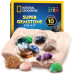 Набір STEM для пошуку дорогоцінного каміння National Geographic Gemstone Dig Kit Dig Up 10 Набір STEM для пошуку дорогоцінного каміння National Geographic Gemstone Dig Kit Dig Up 10