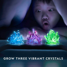 Набор STEM для выращивания кристаллов National Geographic Crystal Growing Kit  3 Vibrant Colored Crystals
